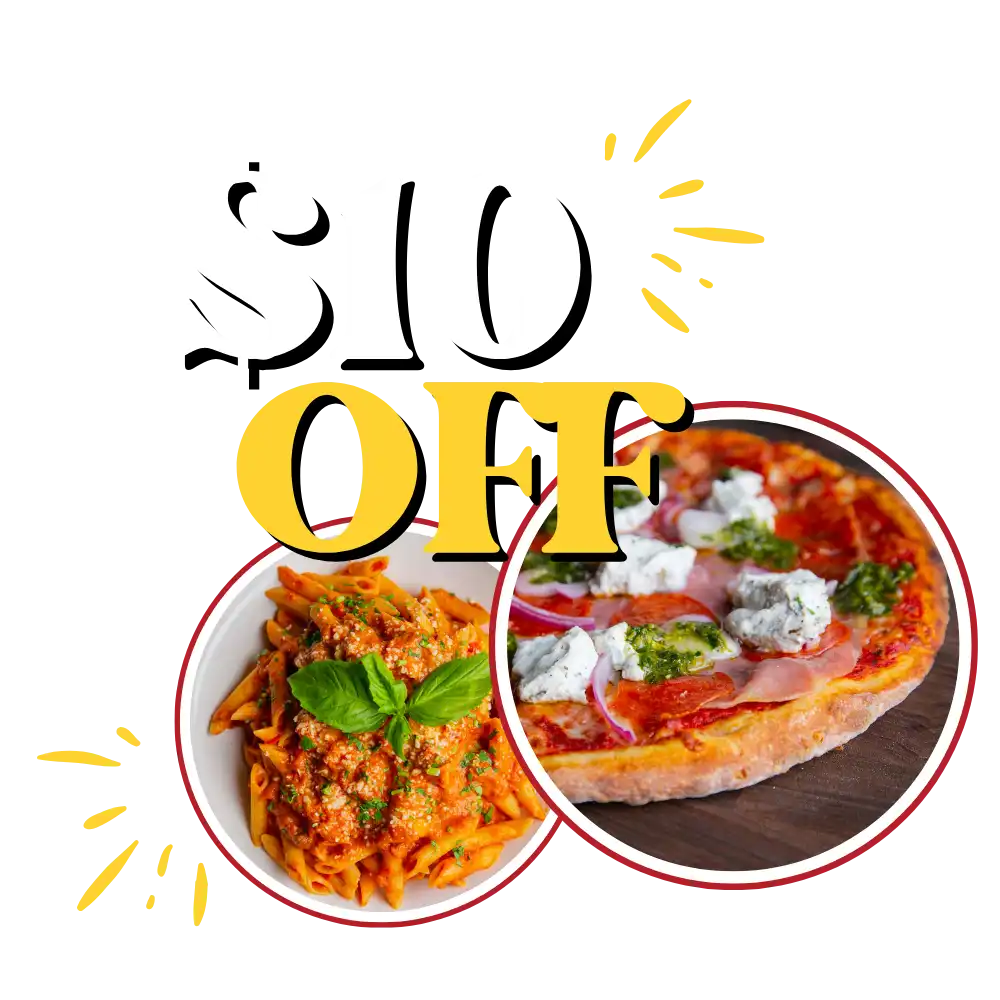 10 dollars off russos pizza
